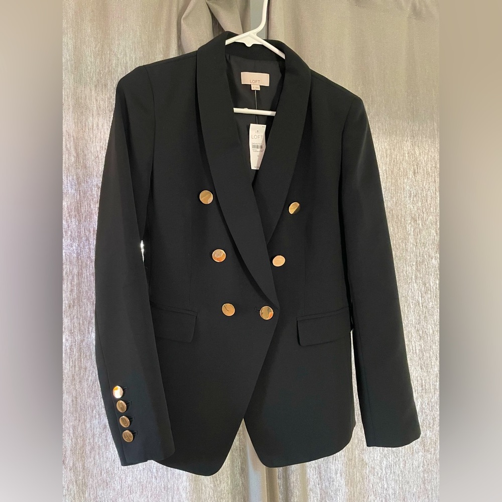 LOFT black lined blazer